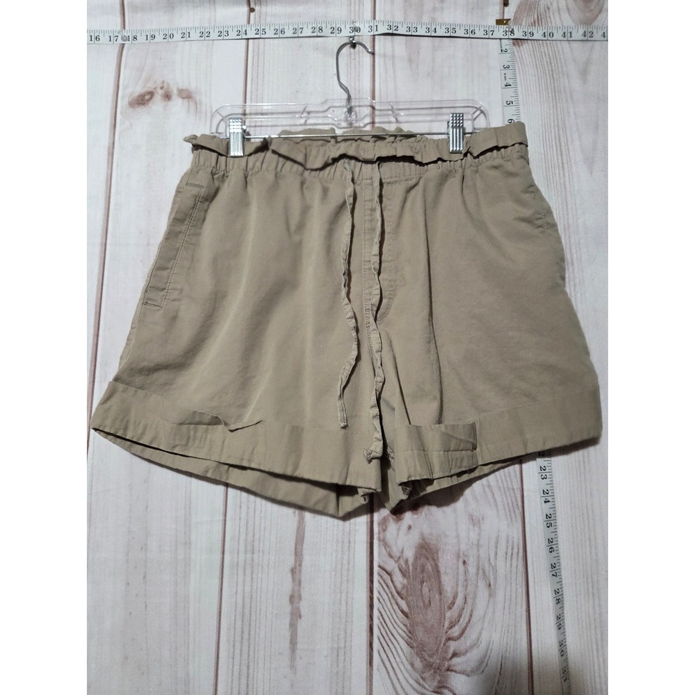 Paper Bag Waist‎ Shorts Ladies Large Drawstring Casual Comfy Everyday Resort